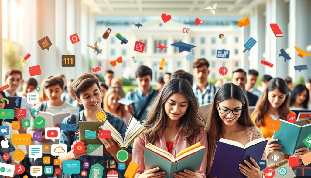 A vibrant collage of popular free online course subjects, bathed in warm natural lighting and captured with a wide-angle lens. In the foreground, a diverse array of colorful icons representing subjects like computer programming, business management, creative arts, and language learning. The middle ground features students of various ages and backgrounds earnestly engaged in their studies, surrounded by floating textbooks and learning materials. In the background, a soft blurred image of a university campus or online learning platform, conveying a sense of boundless educational opportunities. The overall mood is one of intellectual curiosity, accessibility, and the empowering potential of free online education.