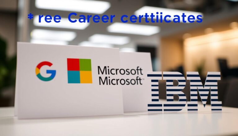 Google Microsoft IBM free certificates